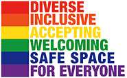 Diverse Inclusive Accepting Welcoming Safe Space for Everyone